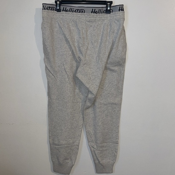 🌹HOLLISTER GRAY ULTRA HIGH-RISE LOGO WAIST JOGGERS - Picture 4 of 8